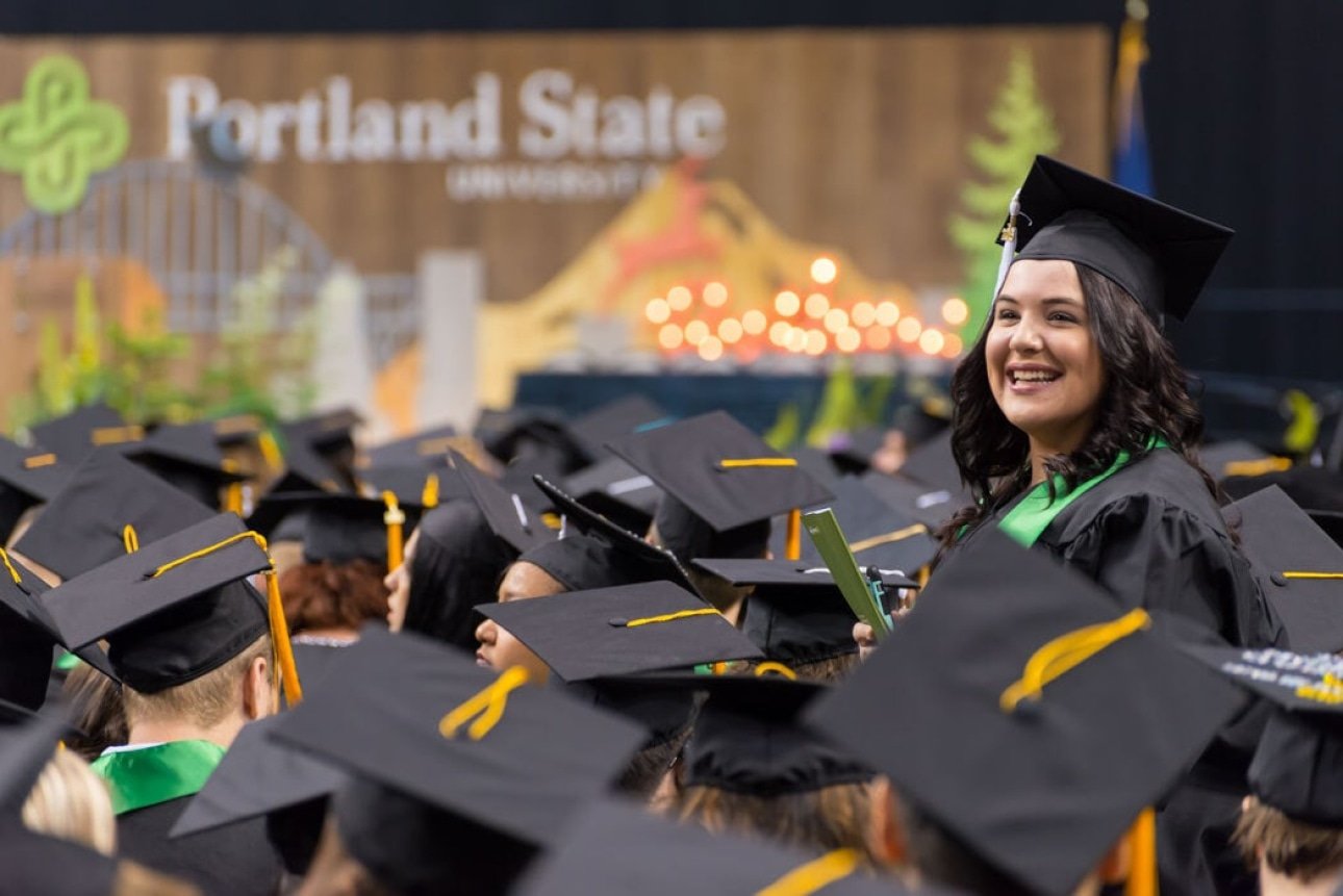 PSUF student on graduation