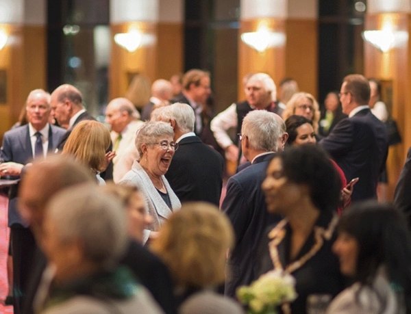 crowd of people at an event